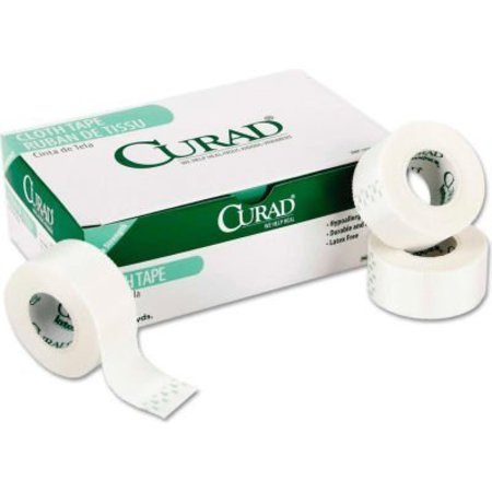 MEDLINE INDUSTRIES, INC Curad® First Aid Cloth Silk Tape, 1" x 10 yds, White, 12/Pack MIINON270101